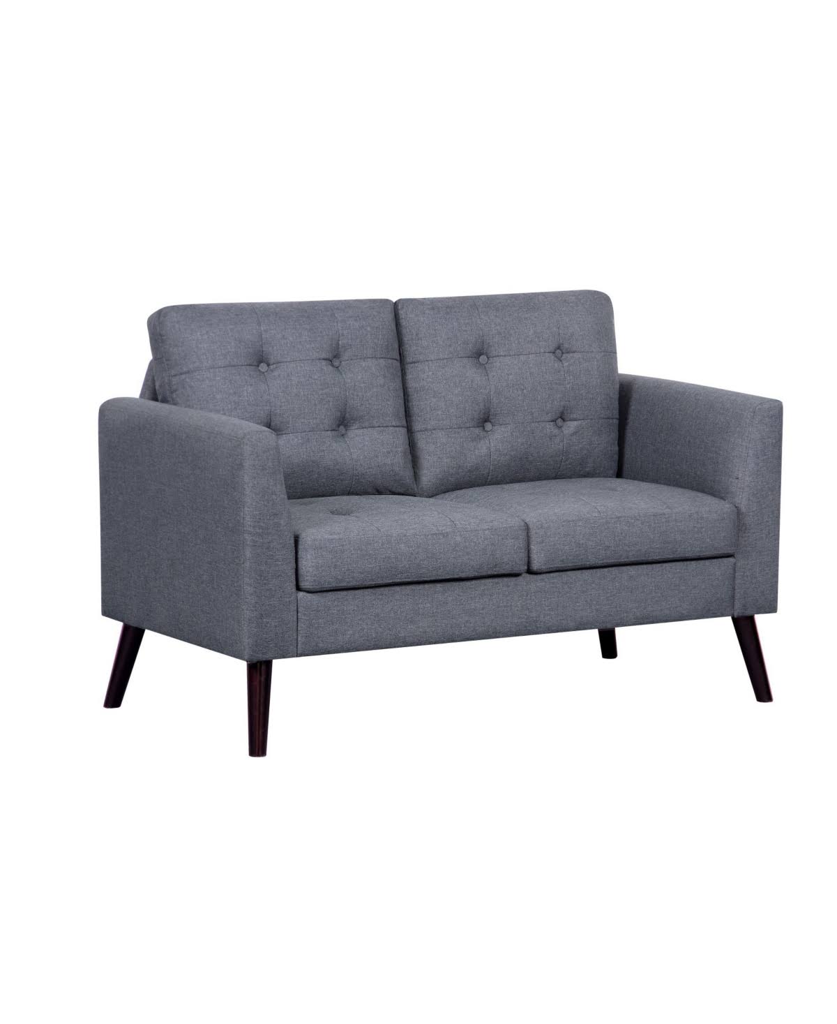 Gray Fabric Loveseat M178