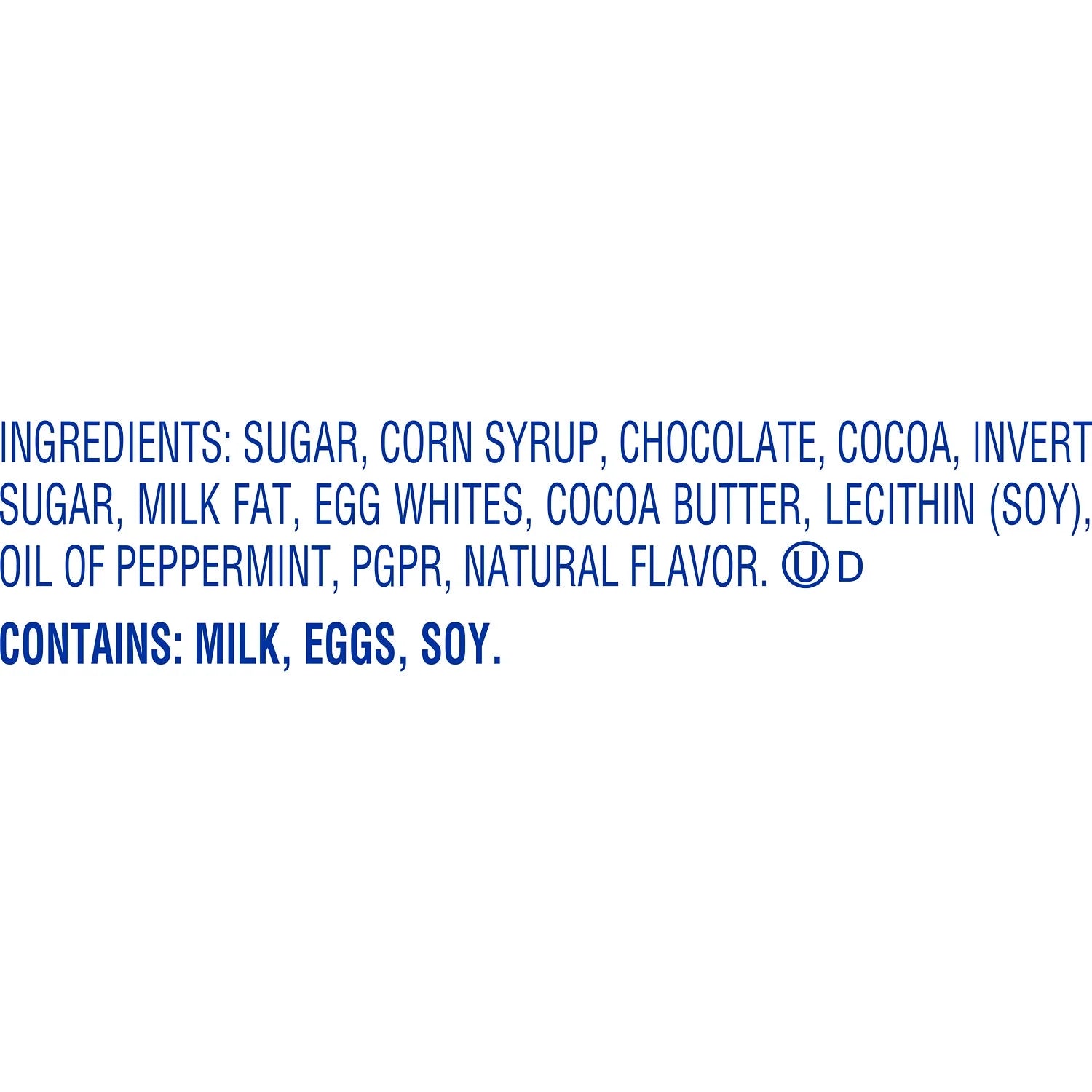 Dark Chocolate Peppermint Patties Eggs Candy, Bag 9.6 oz I624060