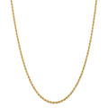 14kt Yellow Gold Diamond Cut Rope Chain 30 inch Lobster Clasp J93727