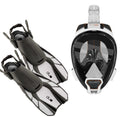 White Duo Diving Mask and Fins Set U1833