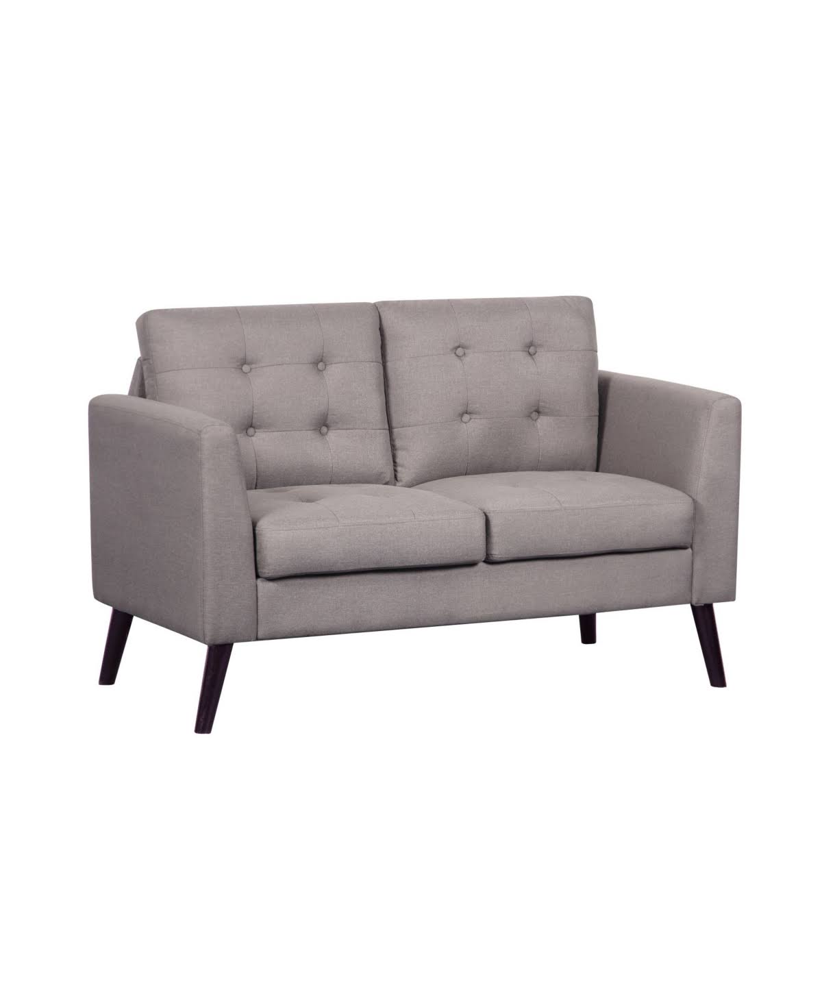 Gray Fabric Loveseat M178