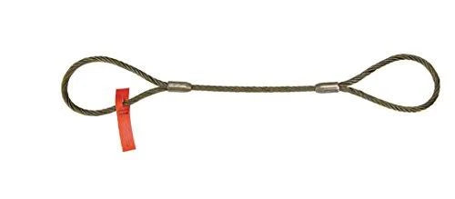 Wire Rope Sling, 17ft L, Vert Cap 11200 lb L3805