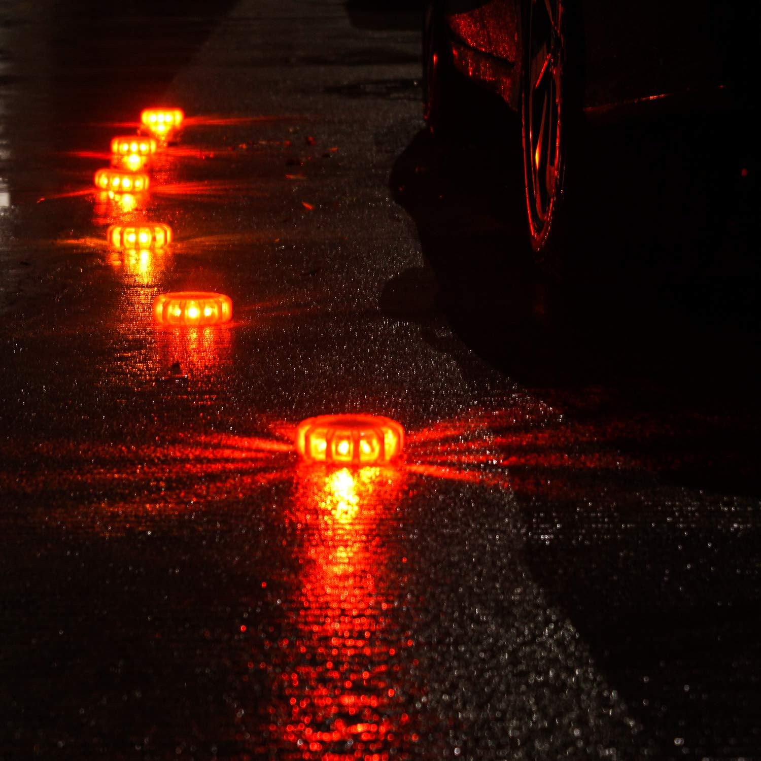 12 Pack LED Road Flare Emergency Safety Beacon Light Kit A960728