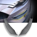 Carbon Fiber Front Bumper Winglets Fog Light Vent Canard Strip Trim Exterior Trim Accessories Pack of 2 R935465