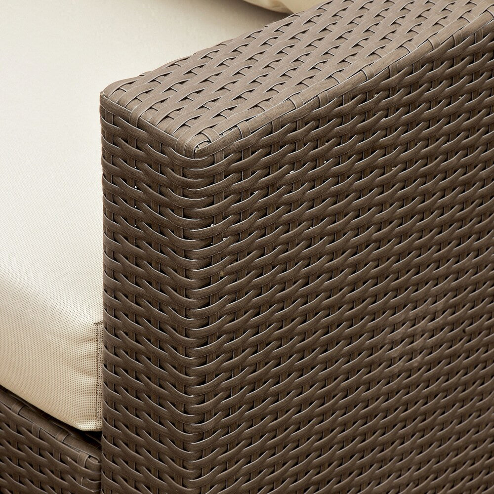 Brown Aluminum 6-Piece Outdoor Sofa Set X929