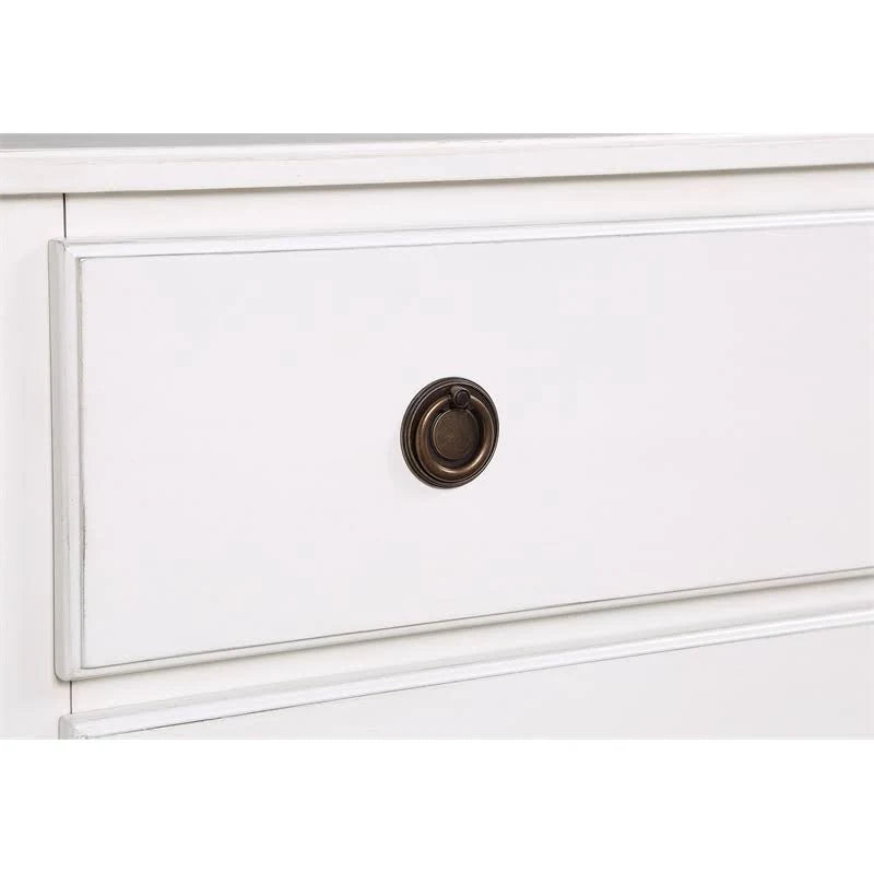 Antique White 3-Drawer Wood Dresser J15584