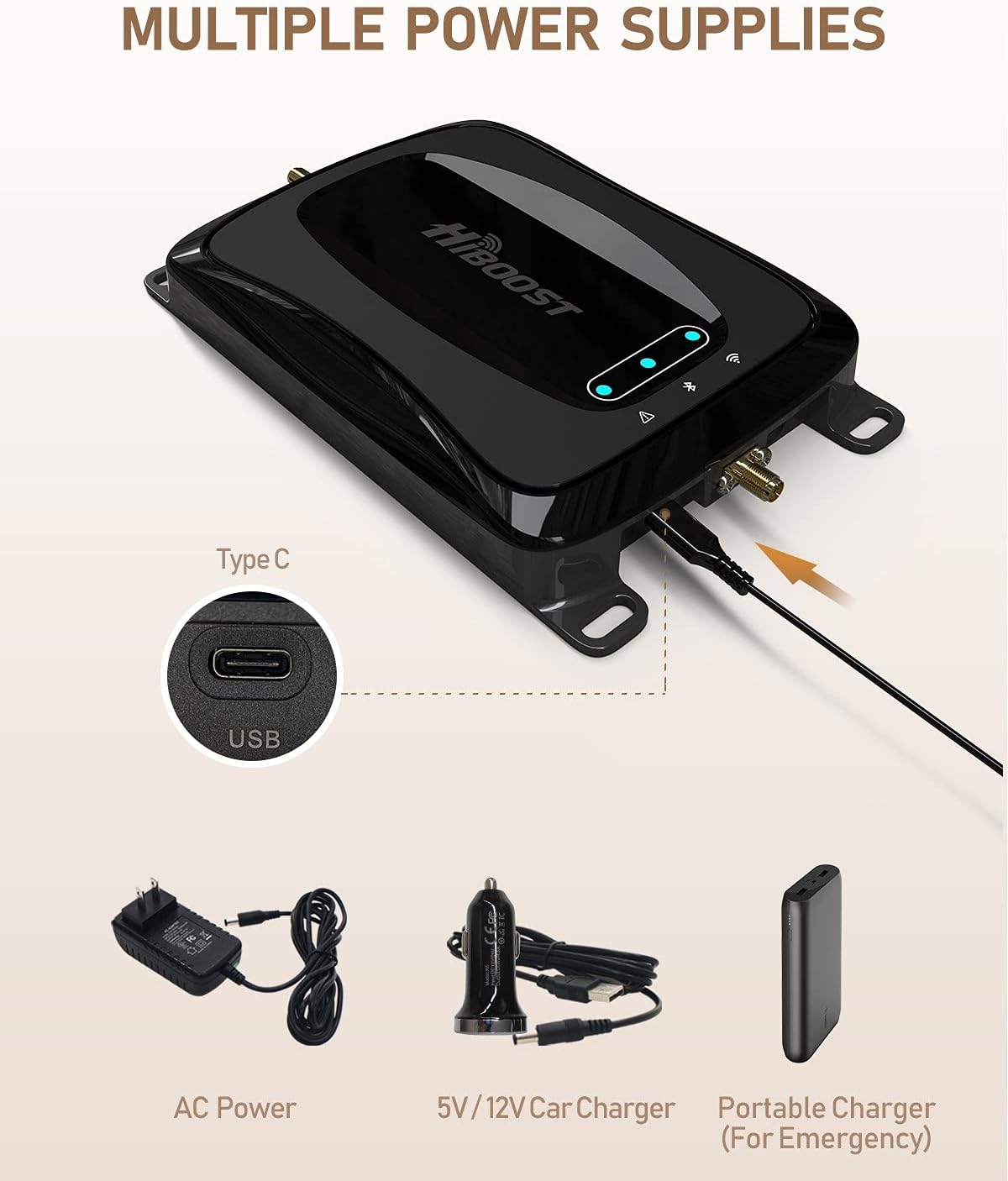 Cell Signal Booster with Omni-Directional Roof Antenna A7741