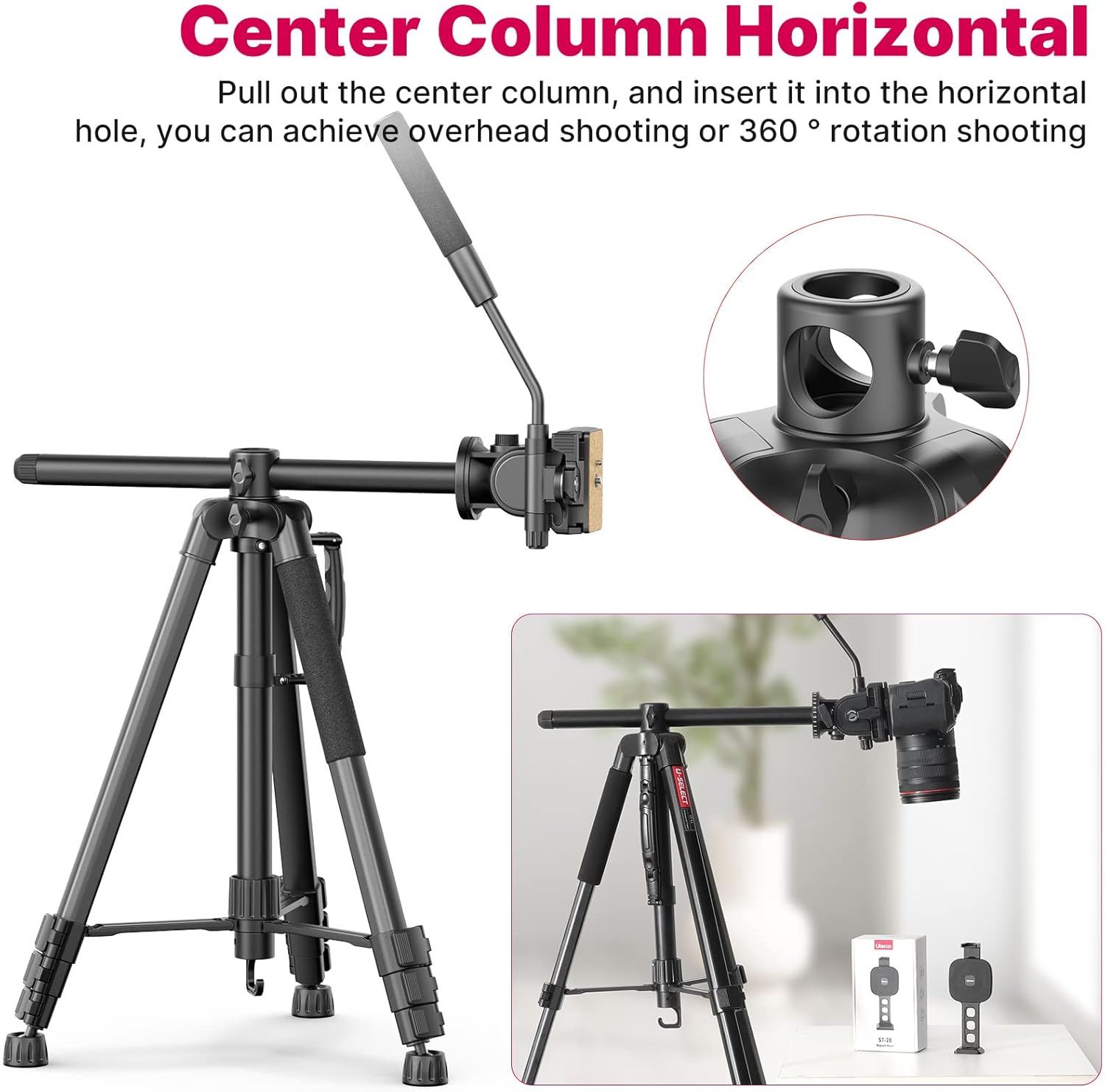 72" Heavy Duty Aluminum Tripod with Fluid Head, Pack of 2 C916