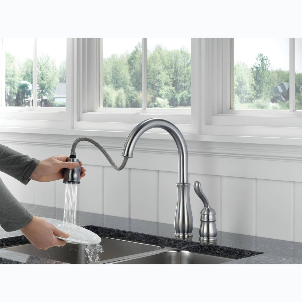 Arctic Stainless Pull-Down Kitchen Faucet E900383