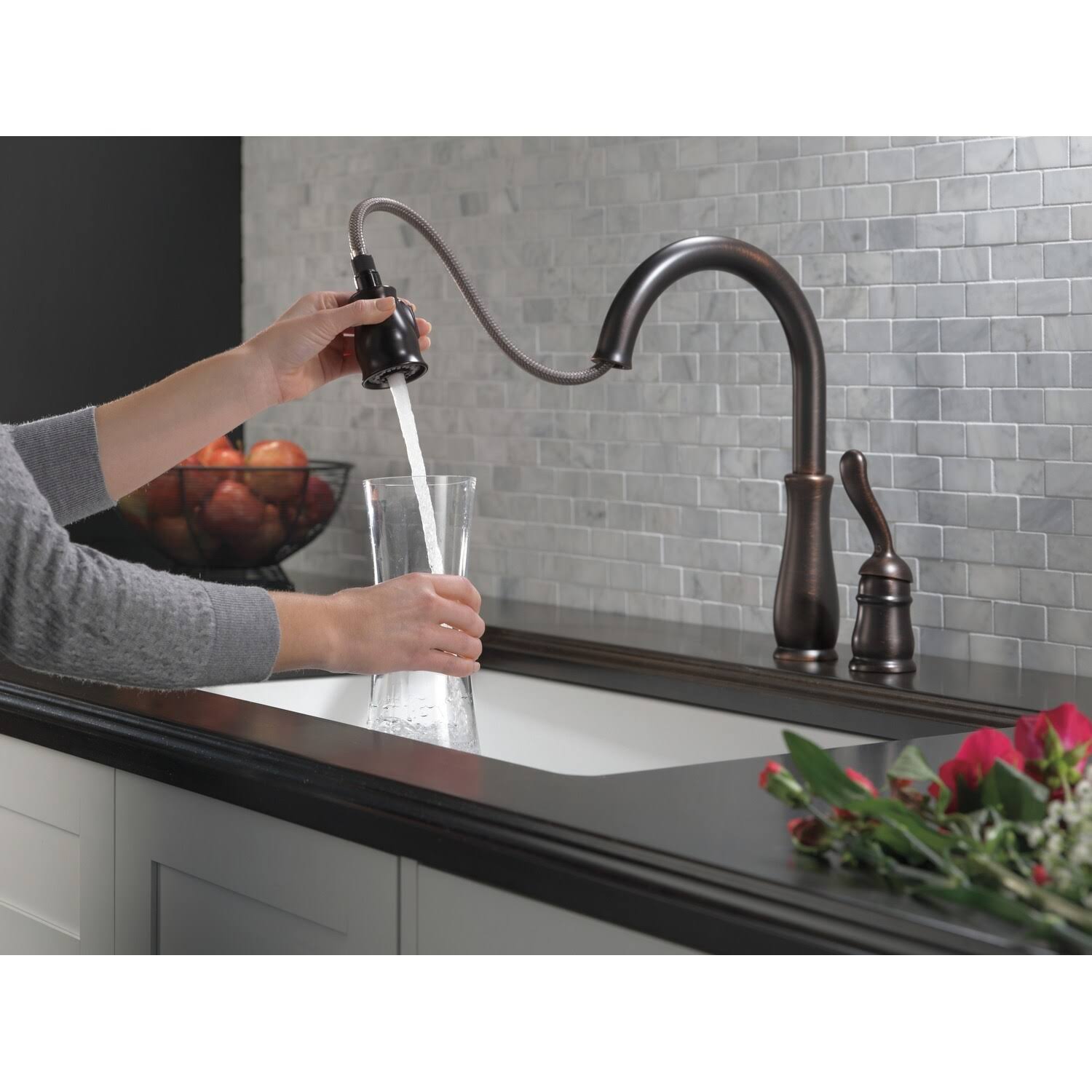 Arctic Stainless Pull-Down Kitchen Faucet E900383