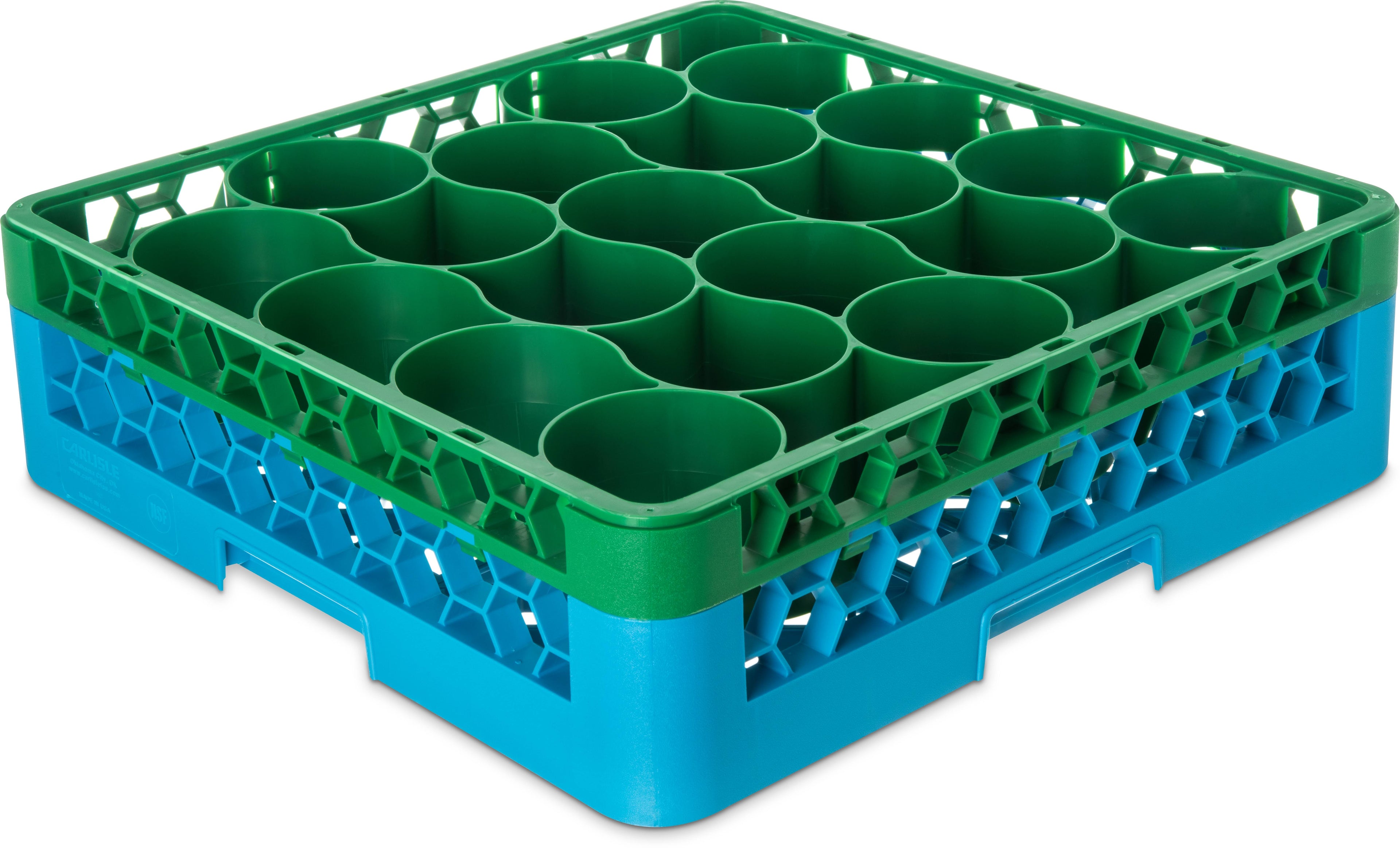 Green 20 Compartment Glass Rack L9313