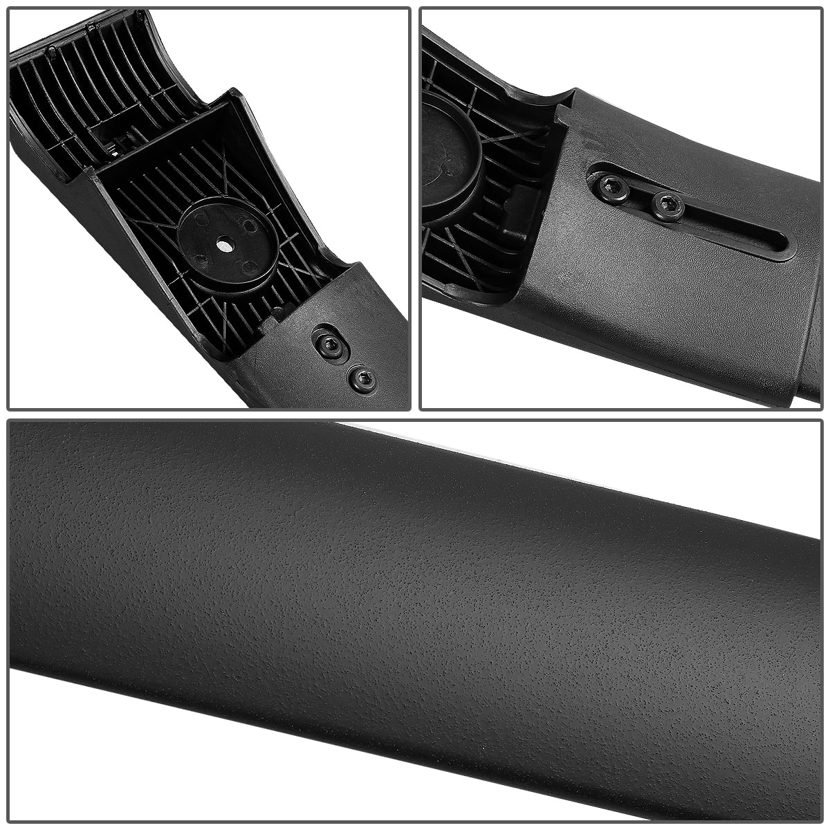 Pair Black Aluminum Roof Rack Cross Bars Y300884