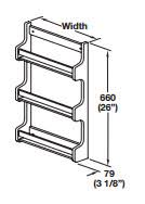 Wooden Door Mount Spice Rack W87991