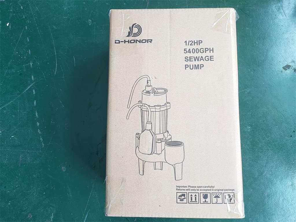 Cast Iron Sewage Pump with Piggy Back Tether Float Switch W114149