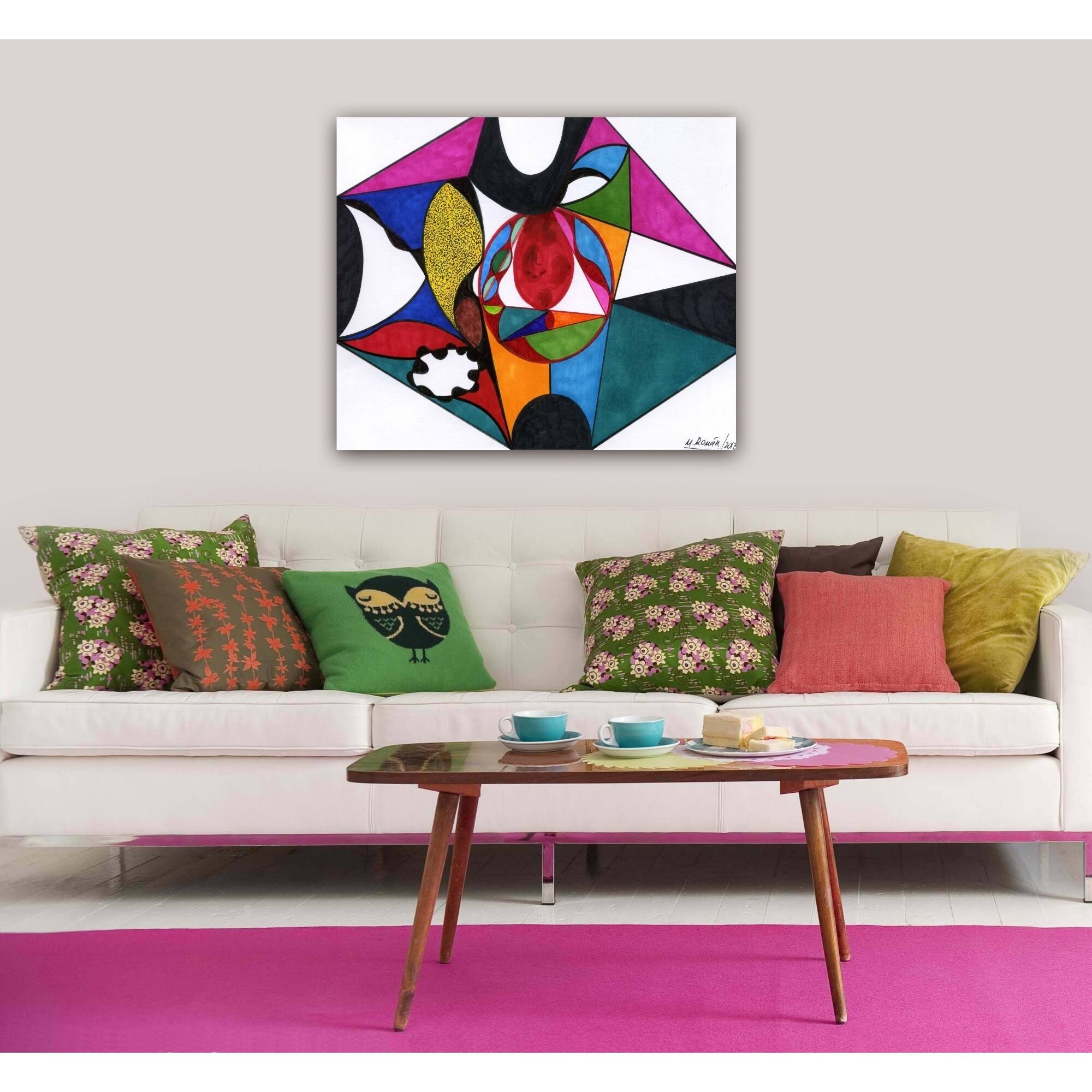 Red Jewel Canvas Art, 24W x 28H B941