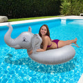 Gray Inflatable Pool Float Raft P1882