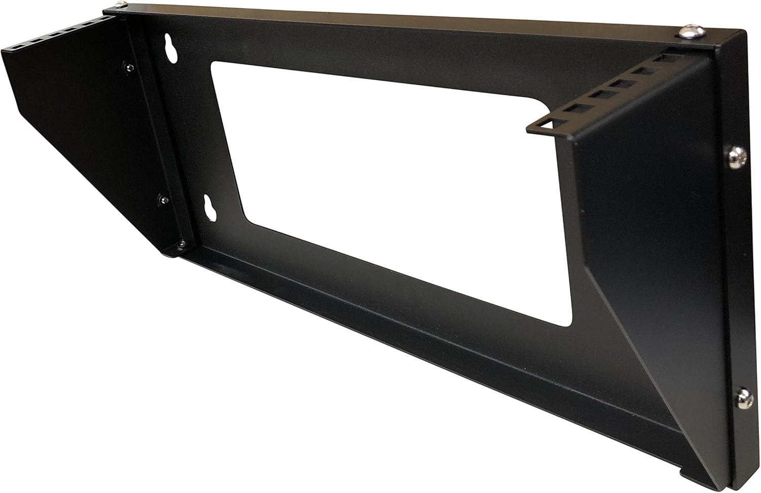 19 Inch Steel Vertical Rack and Wall Mountable Server Rack Mount (Black-3U) Pack of 2 U178