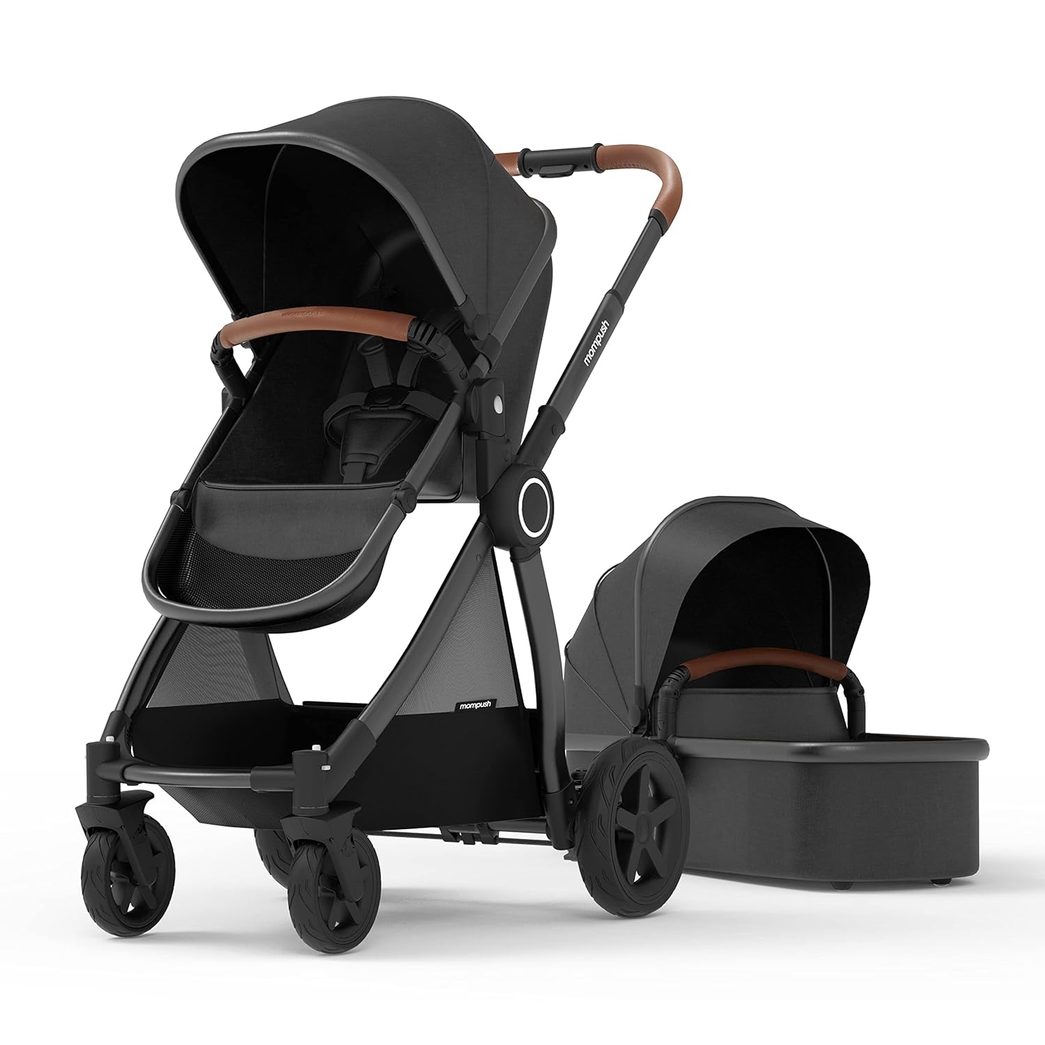 Full-Size Stroller with Bassinet, Reversible Seat, Compact Fold, UPF50+ Canopy Q36375