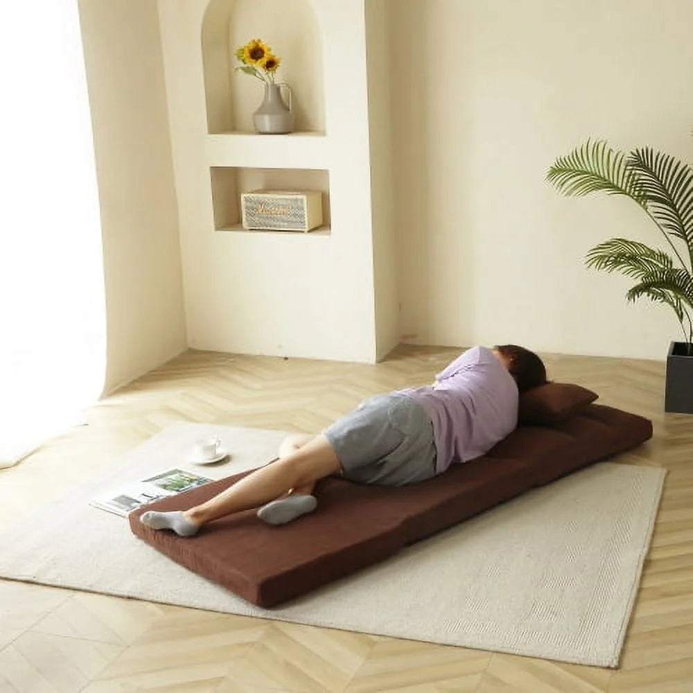 Triple Fold Down Sofa Bed with One Pillow, 5 Reclining Position K4916