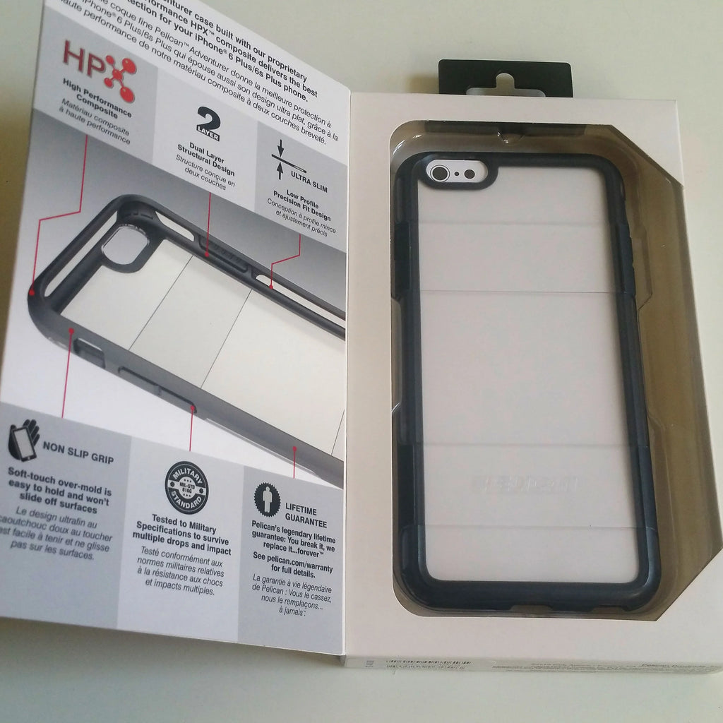 Gray Clear iPhone 6 Plus 6s Plus Case O5603