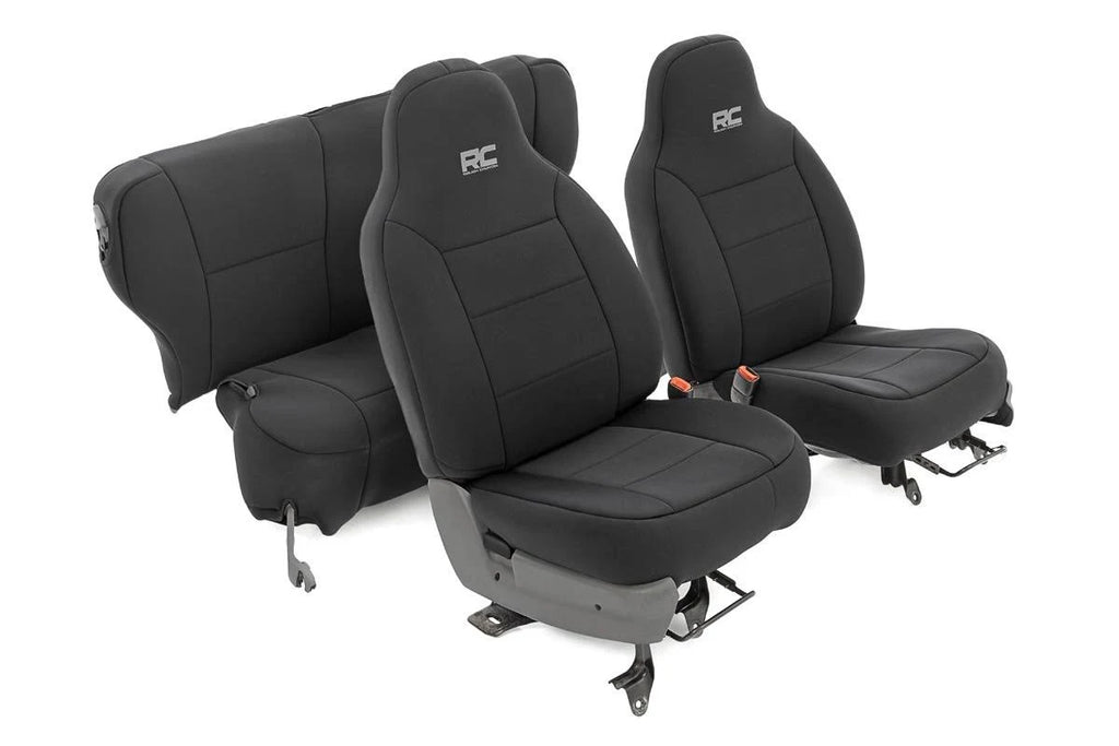 Black Neoprene Seat Cover Set Z277