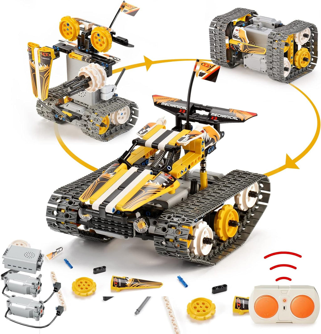 3-in-1 Remote Control Building Block Car Set (395 Pieces) Z4949