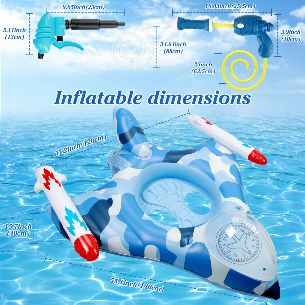 Inflatable Pool Float with Water Guns I42919