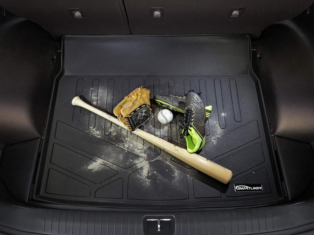 Black Custom Floor Mats 3 Rows and Cargo Liner Set N926
