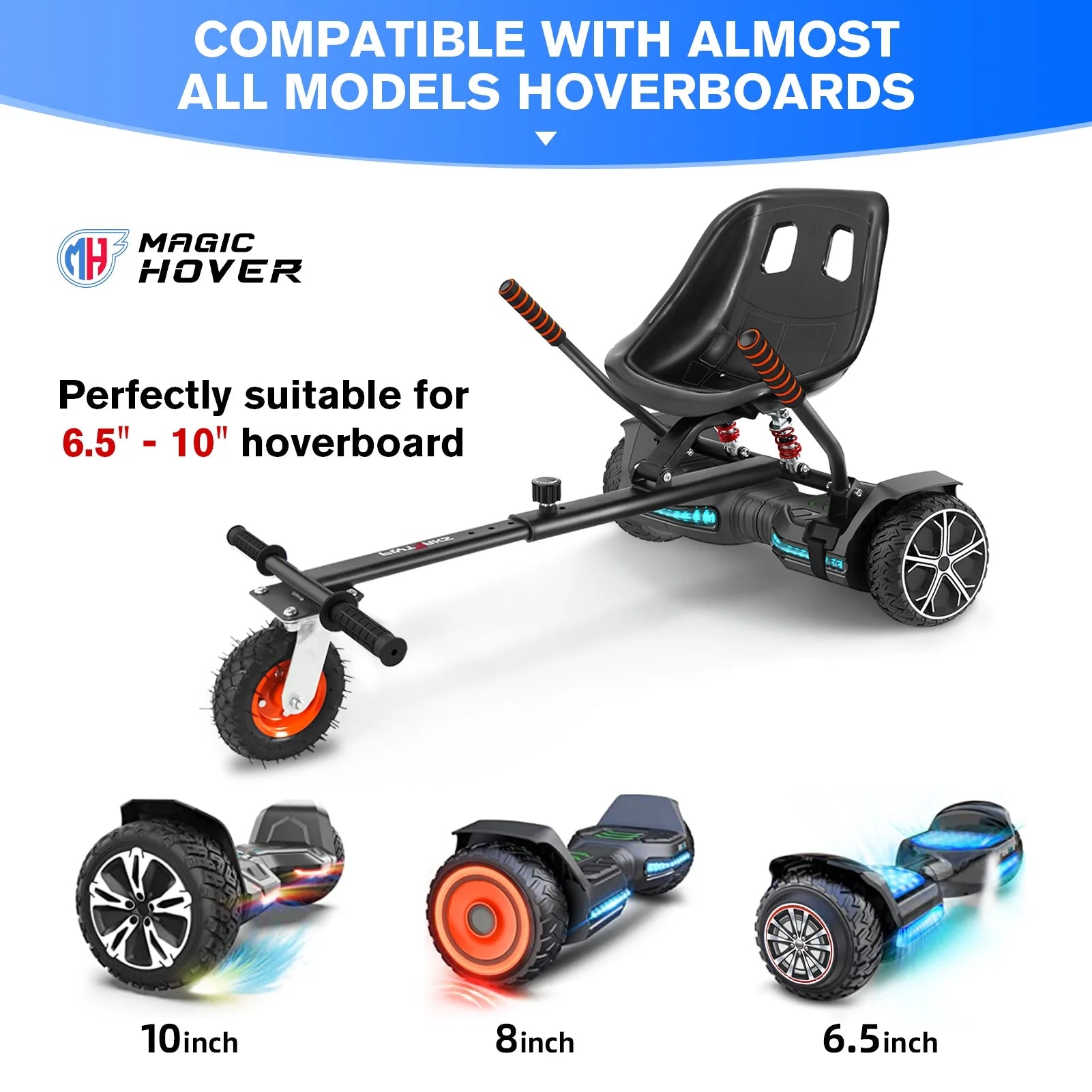 Hoverboard with Seat Attachment, Balancing Scooter L586763