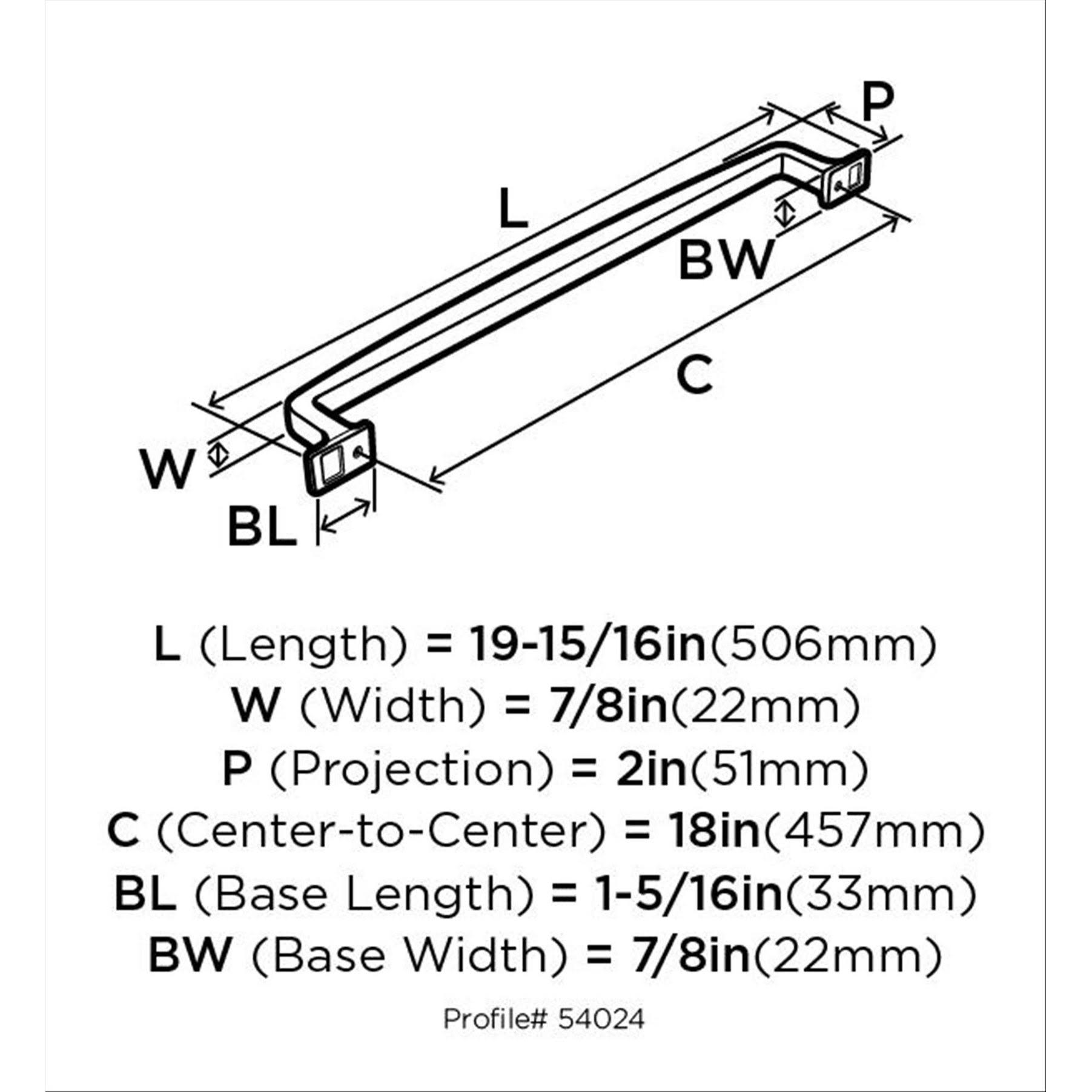 Oil-Rubbed Bronze Appliance Pull M5222