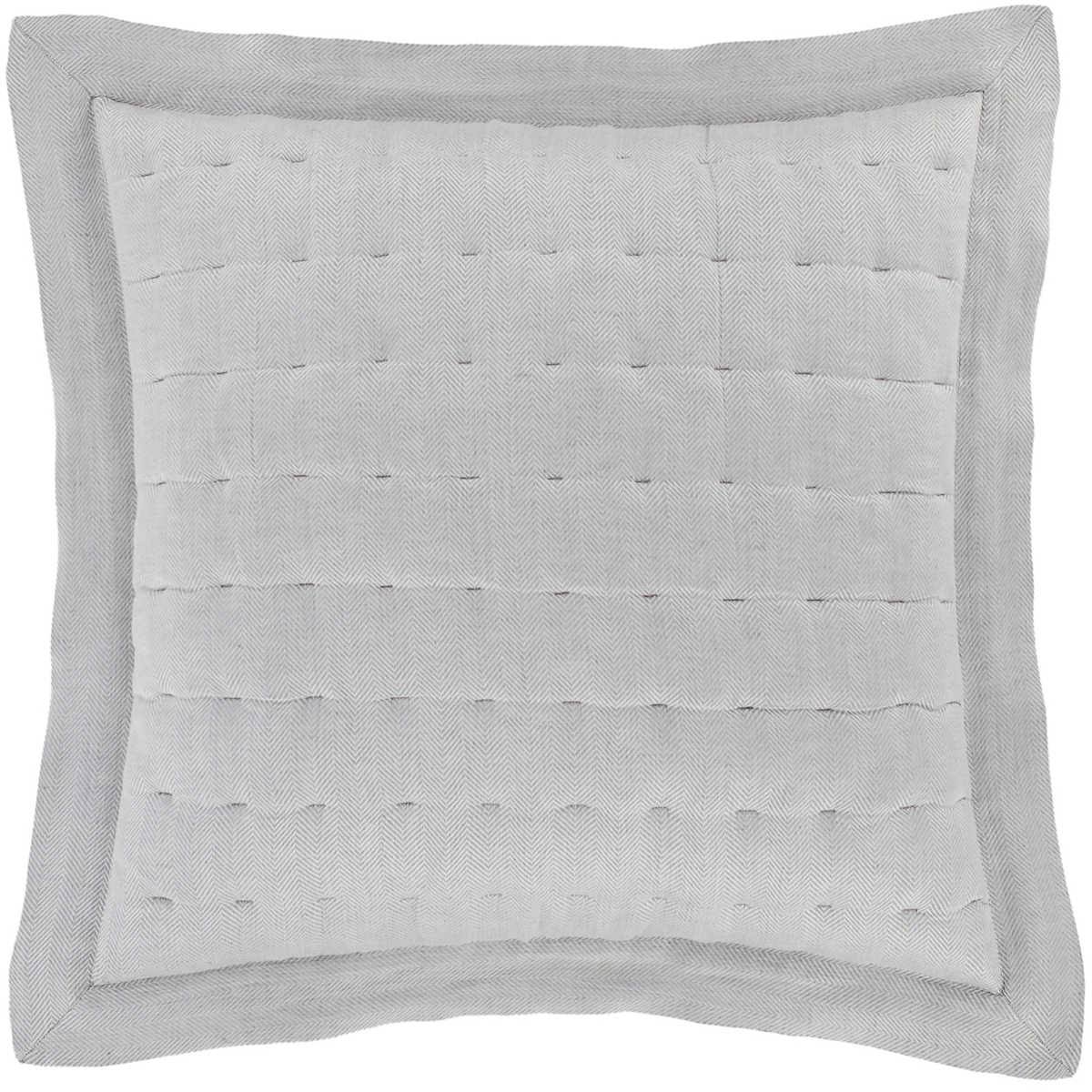 King Grey Quilted Sham K80086