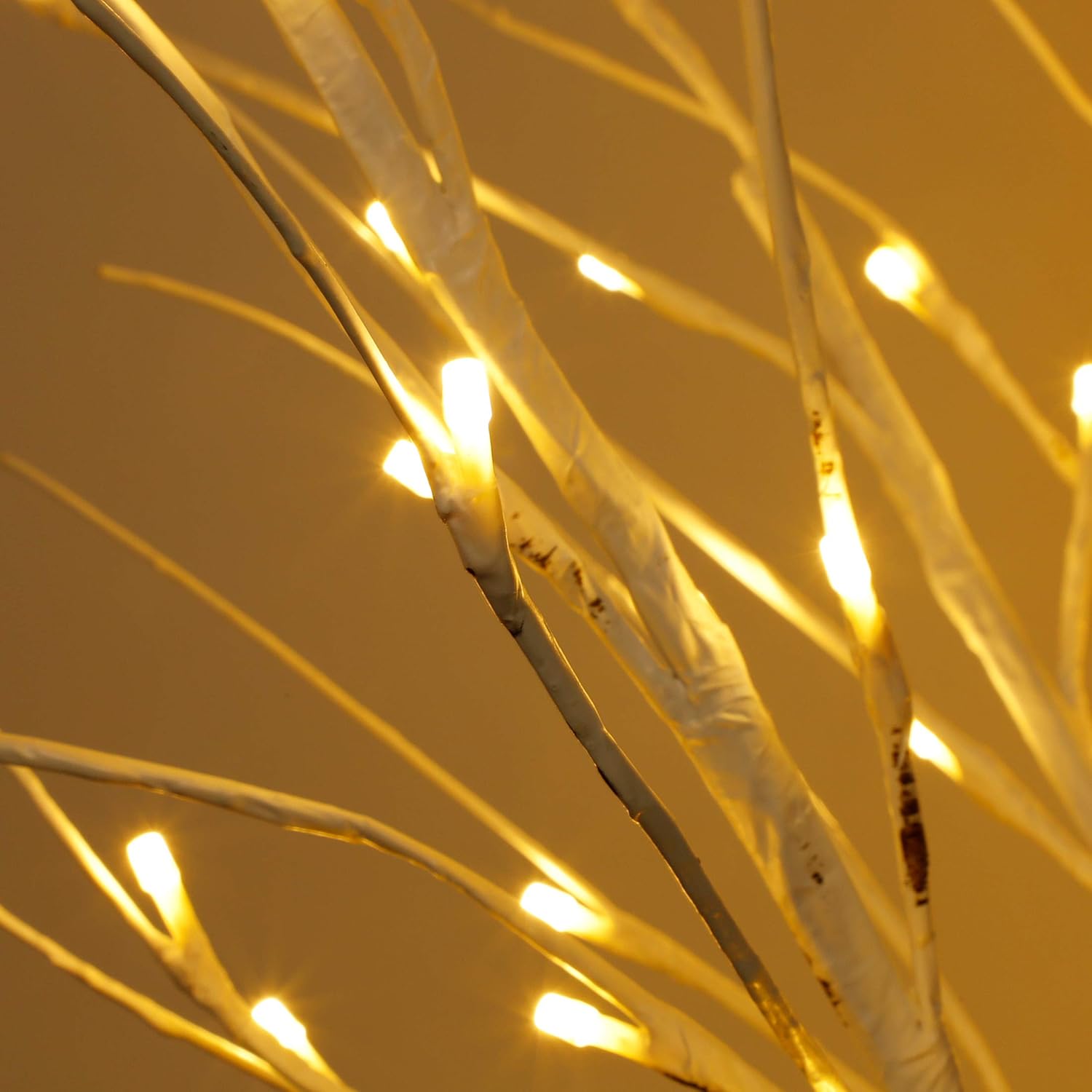6 Feet 96 LED Lighted Birch Tree Pack of 2 V4525