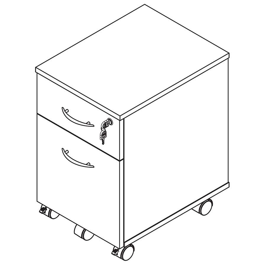 Espresso Mobile File Pedestal S12199