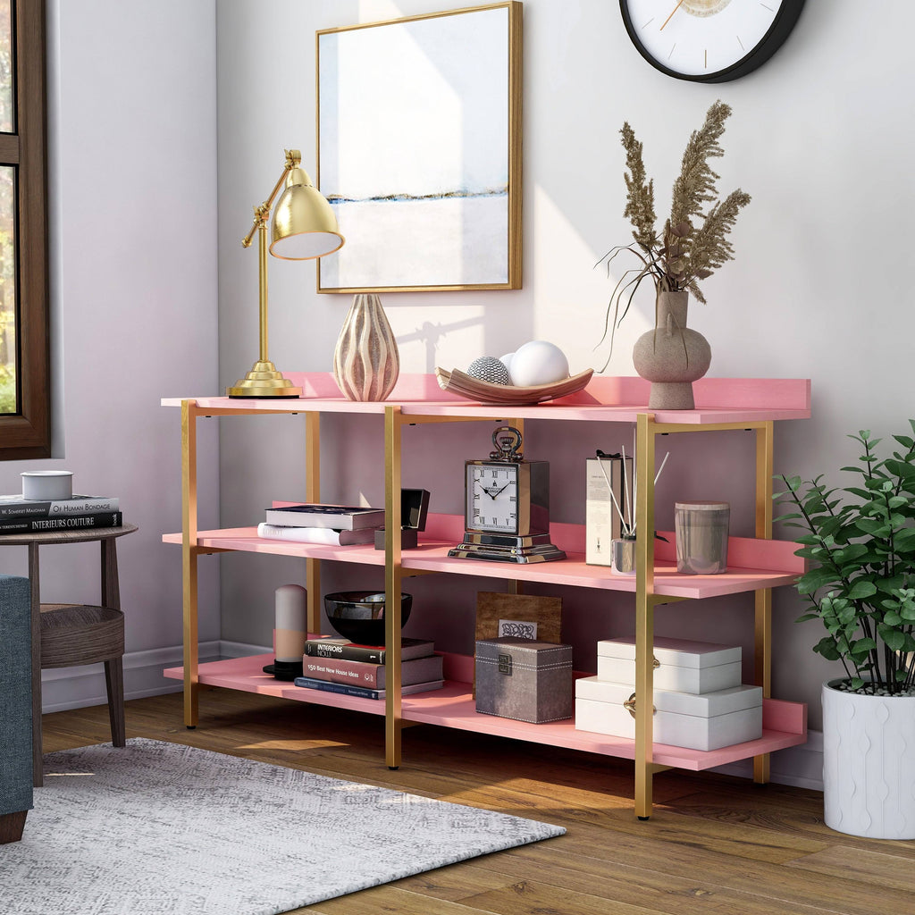 Gold Metal Wide Display Shelf K63457