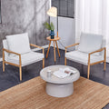 Modern Sofa Chair Set with Velvet Accent A84347
