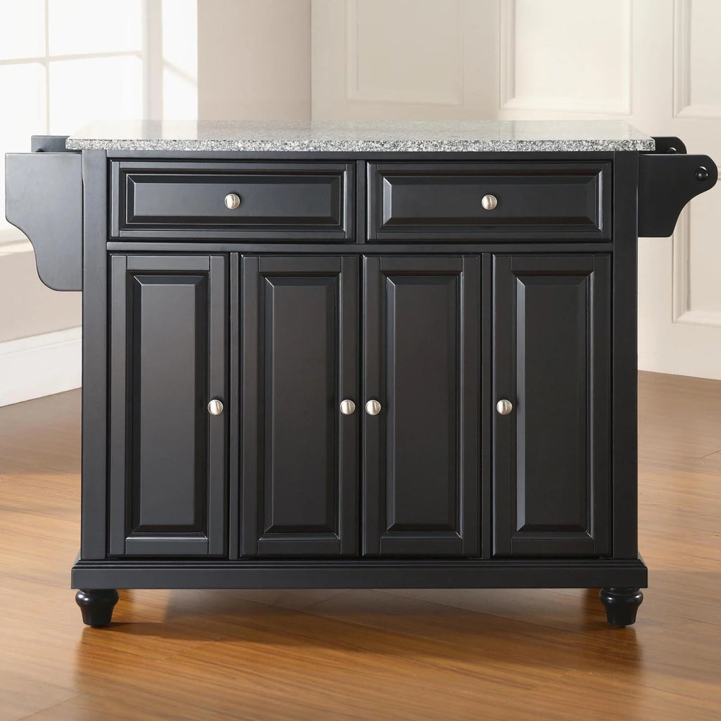 White/Gray Wood Kitchen Island X7808