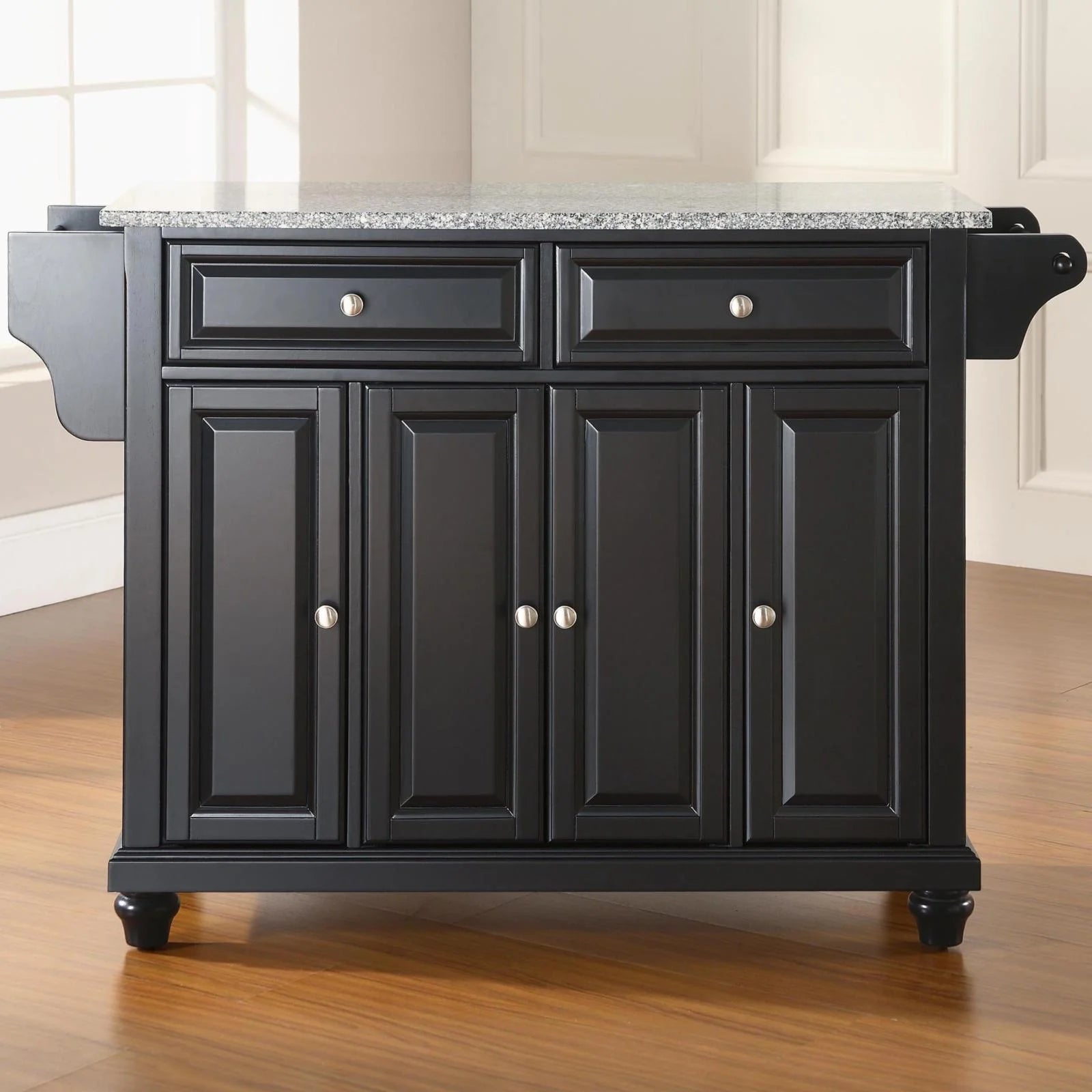 White/Gray Wood Kitchen Island X7808