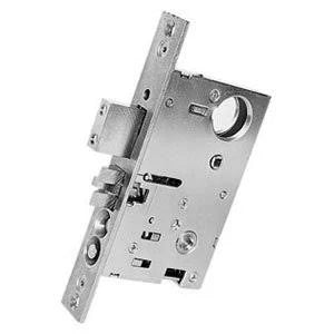 Vintage Brass Mortise Lock Right Hand Entrance with Backset W46904