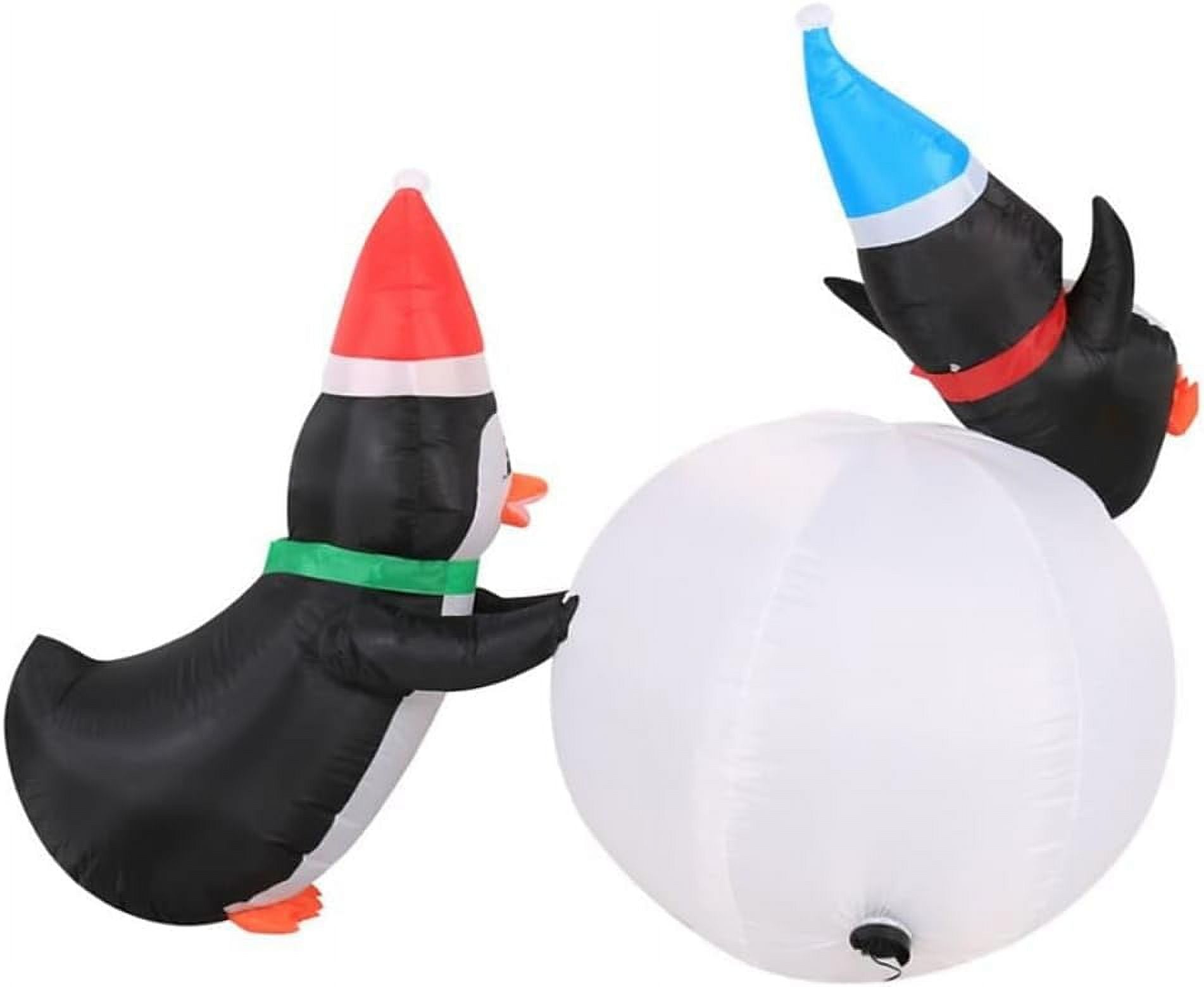 6 Foot Inflatable Penguins With Swirling Lights O610