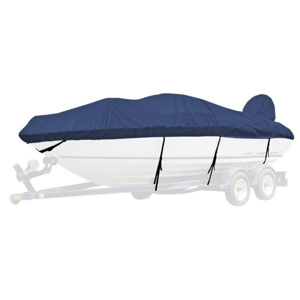 Navy Semi Custom Boat Cover for V-Hull Fish & Ski Boat with I/O W535935