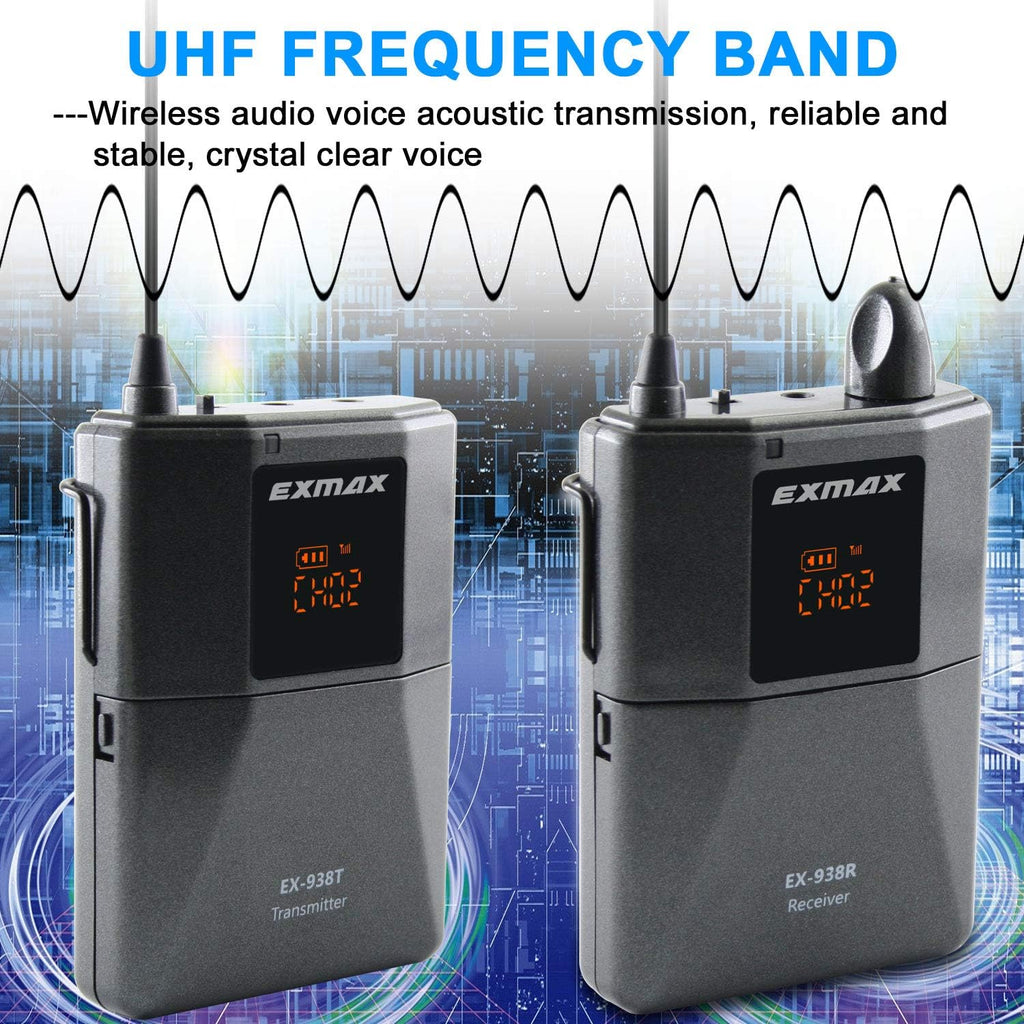 1 Transmitter 10 Receivers Wireless Headset Microphone System A111687
