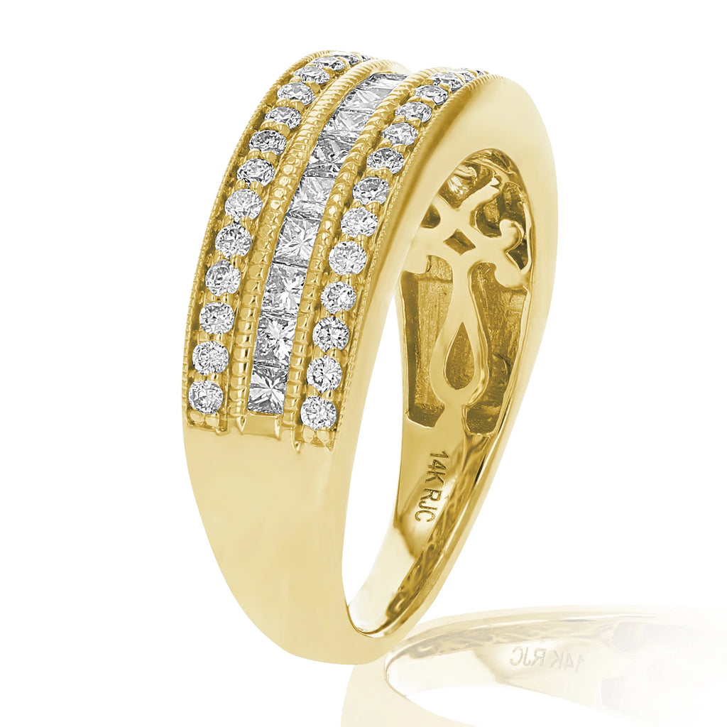 14K Yellow Gold Diamond Wedding Band S401537