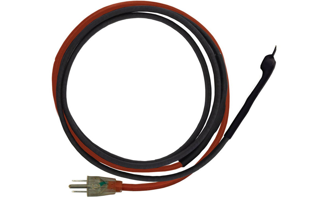 Black 30' Pipe Trace Cable with Stat and Plug G5100