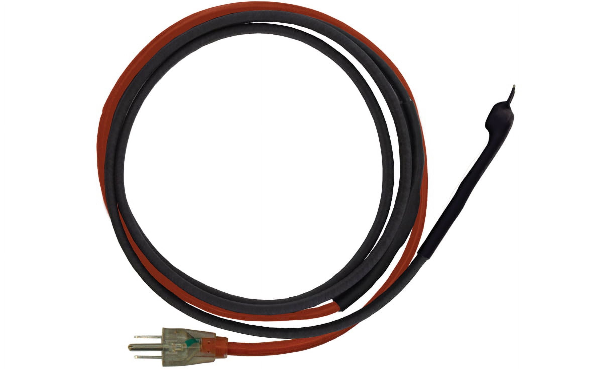Black 30' Pipe Trace Cable with Stat and Plug G5100