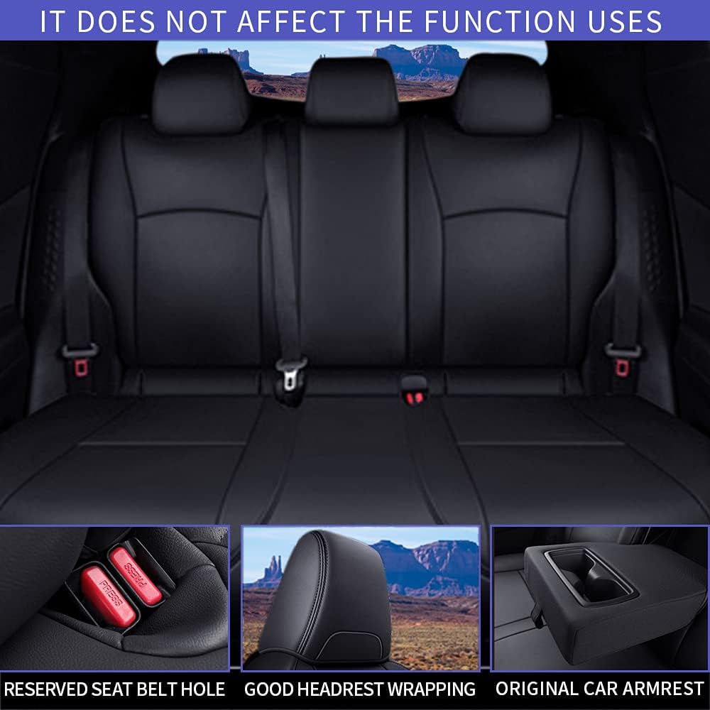Faux Leather Waterproof Full Set Car Seat Covers T9210