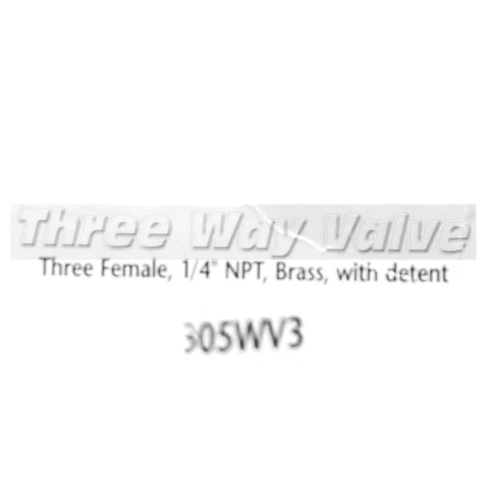 Brass Three-Way Side Outlet Fuel Tank Valve with 1/4" FNPT Thread C117