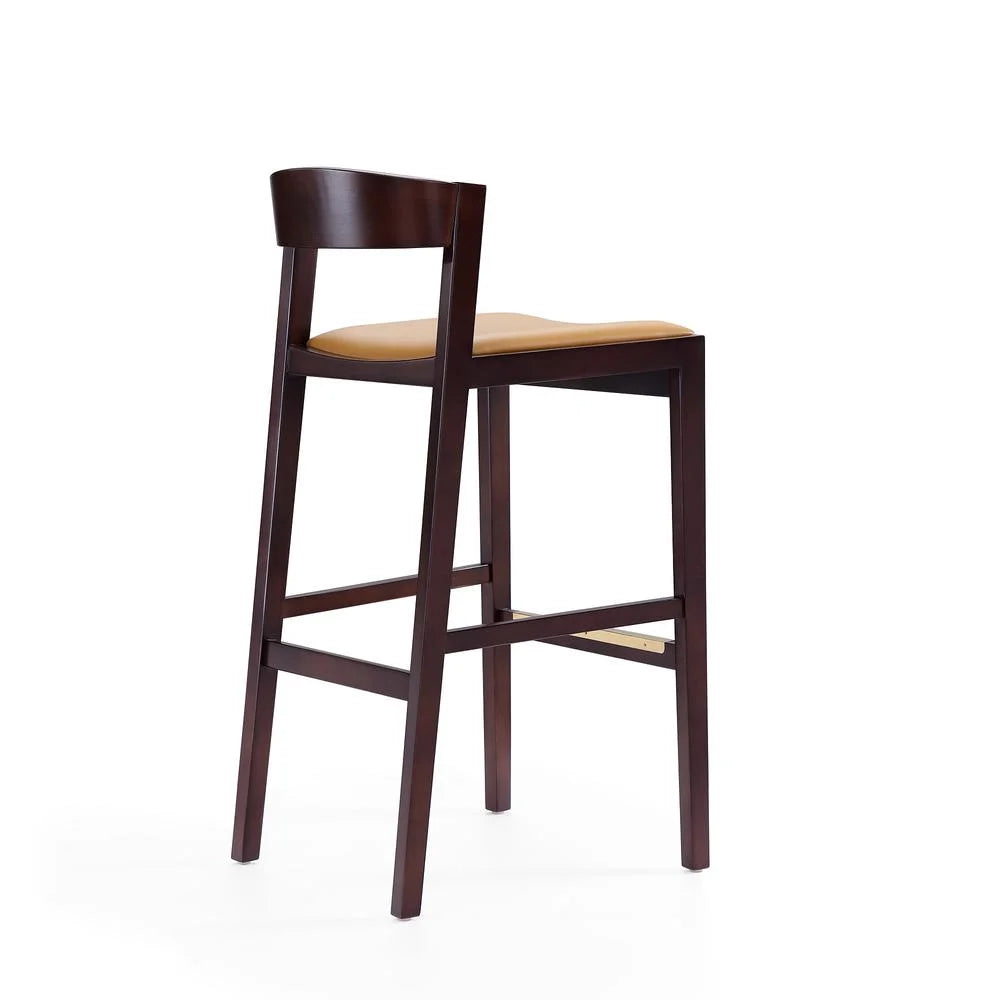Faux Leather Barstool in Camel (Set of 3) H261