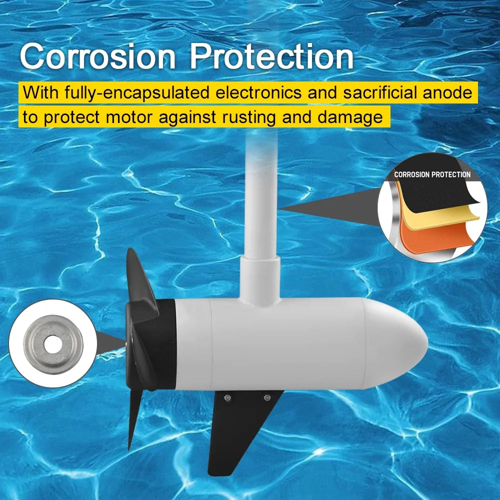 12V 55LBS 54inch Bow Mount Trolling Motor with Wireless Remote Control U1509