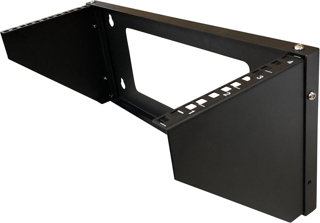 19 Inch Steel Vertical Rack and Wall Mountable Server Rack Mount (Black-3U) Pack of 2 U178