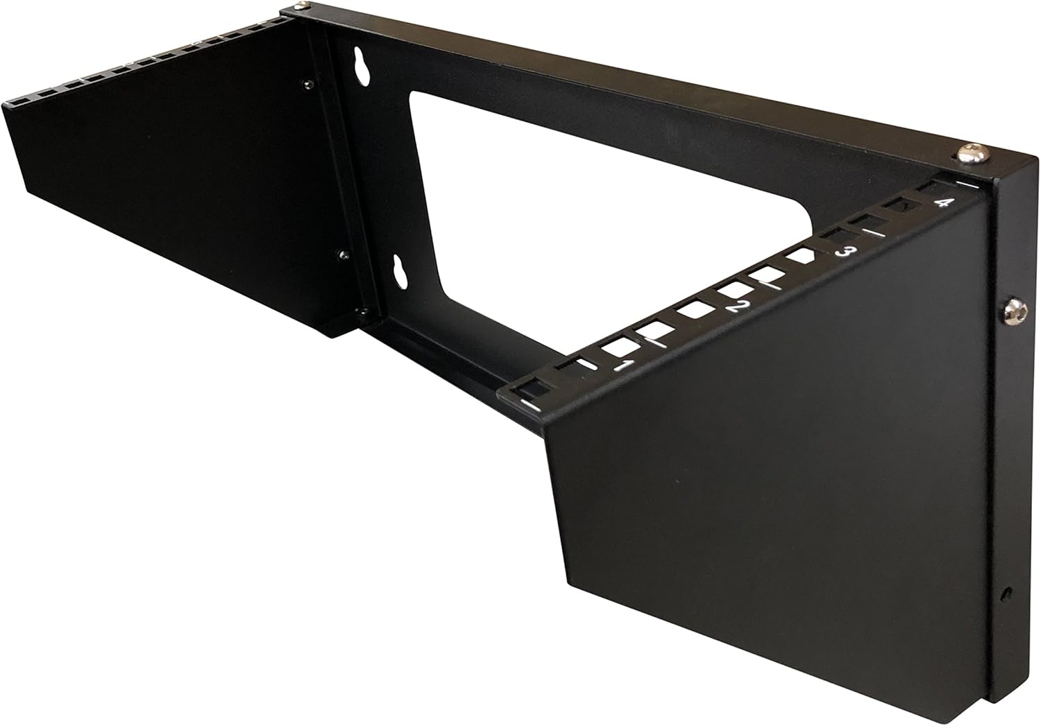 19 Inch Steel Vertical Rack and Wall Mountable Server Rack Mount (Black-3U) Pack of 2 U178